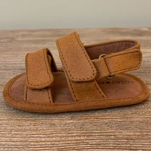 Lucky Brand Brown / Tan Sandals Infant Baby Shoes Size 1 NEW